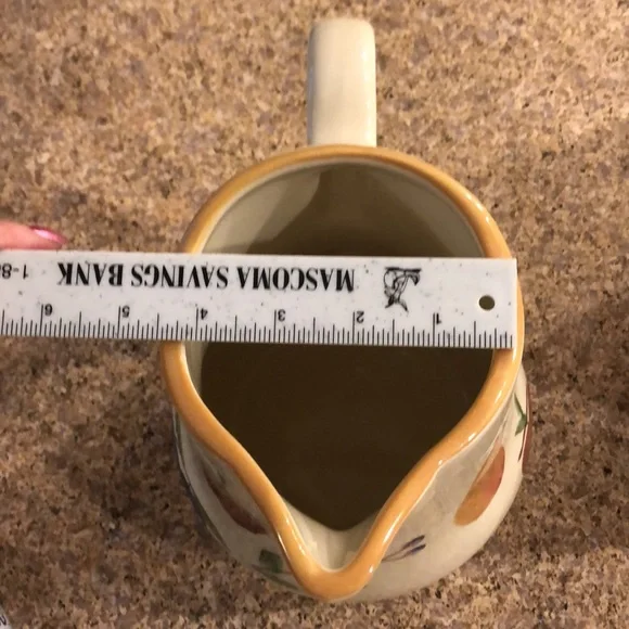 Longaberger Fruit Medley Pottery Pitcher Never Used Retired - Picture 16 of 16